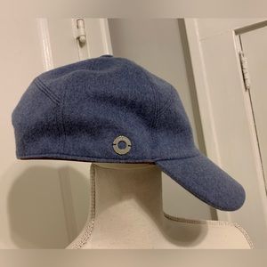 Loro Piana Blue Cashmere Baseball Hat